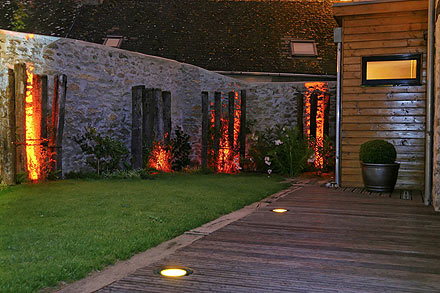 Eclairage dans le jardin - SARL PAIN Paysagiste à Batz-Sur-Mer, Guérande, La Baule, Pornichet, Le Croisic