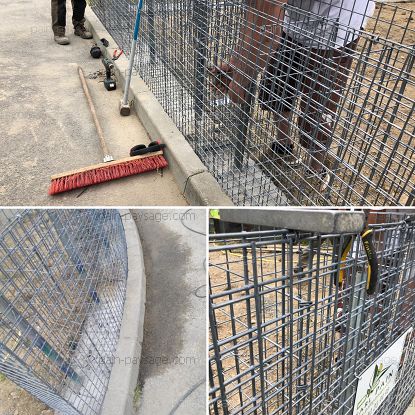 Gabions compacts en murets de soutènement sur Piriac sur Mer