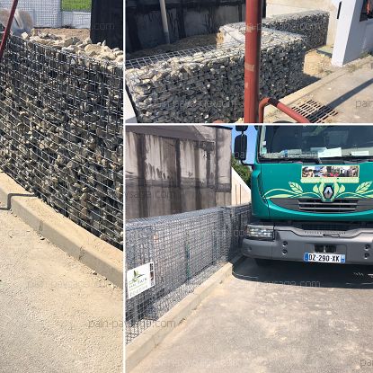 Gabions compacts en murets de soutènement sur Piriac sur Mer