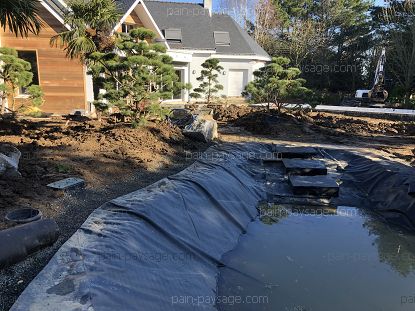 Réfection d'un jardin sur Saint André des Eaux