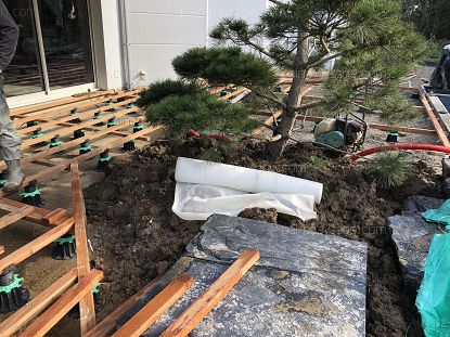 Réfection d'un jardin sur Saint André des Eaux