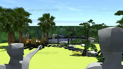 Remaniement et d'un transformation d'un jardin sur Saint André des eaux
