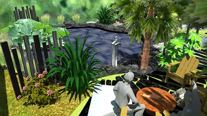 Remaniement et d'un transformation d'un jardin sur Saint André des eaux