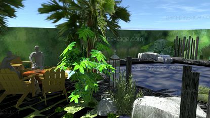 Remaniement et d'un transformation d'un jardin sur Saint André des eaux