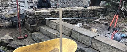 Réfection d'une cour patio sur Pornichet