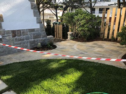 Suite de notre aménagement d'un jardin en front de mer à la Baule