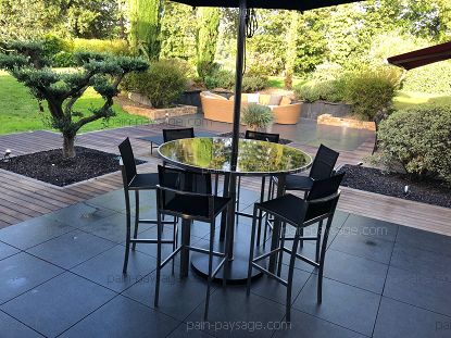Suite de la réfection d'une terrasse existante sur Saint André des eaux