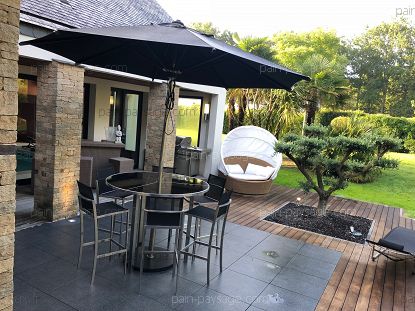 Suite de la réfection d'une terrasse existante sur Saint André des eaux