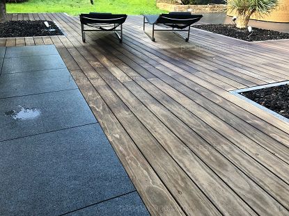 Suite de la réfection d'une terrasse existante sur Saint André des eaux