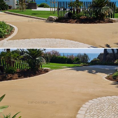 reféction de circulations et d'une terrasse sur le Pouliguen